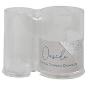 Wholesale - 2-SECTION ROUND CLEAR ORGANIZER C/P 24, UPC: 092903959431